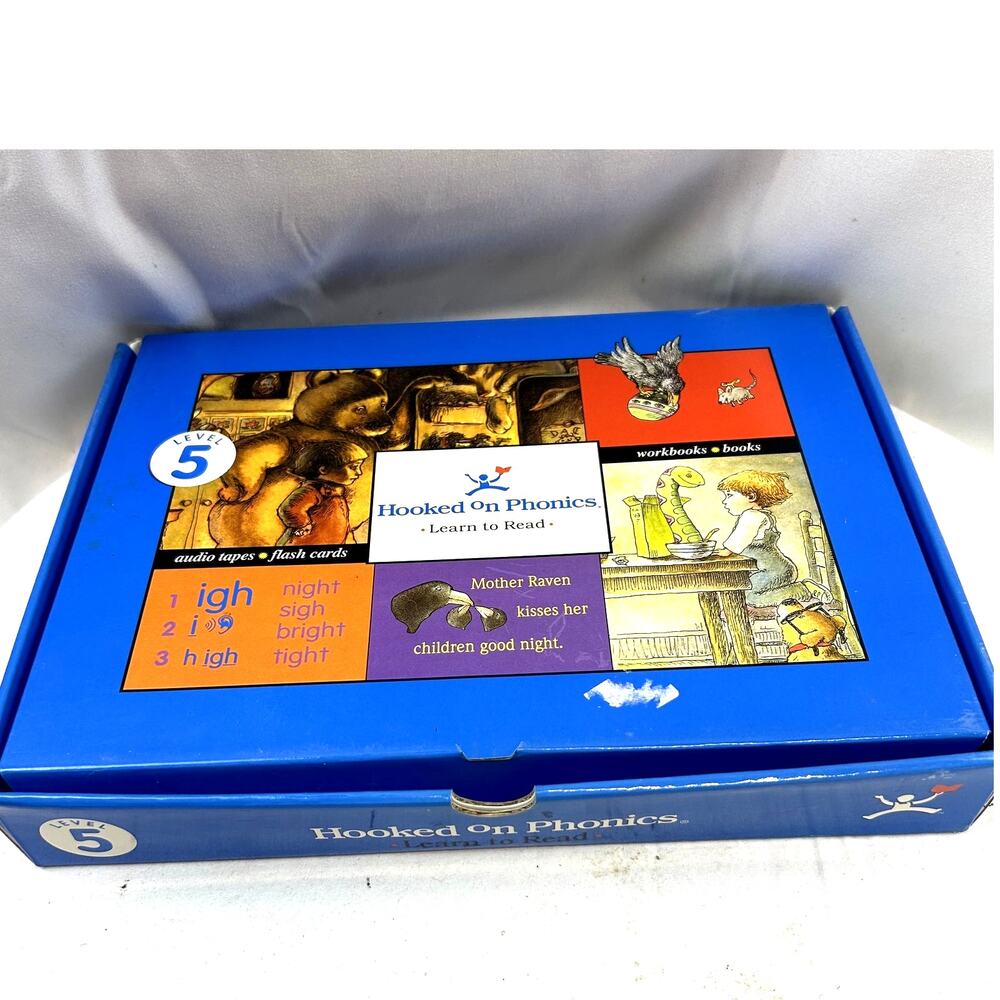 SKU2432 Hooked on Phonics Learn to Read Level 5 Blue Box Set Complete Cassette